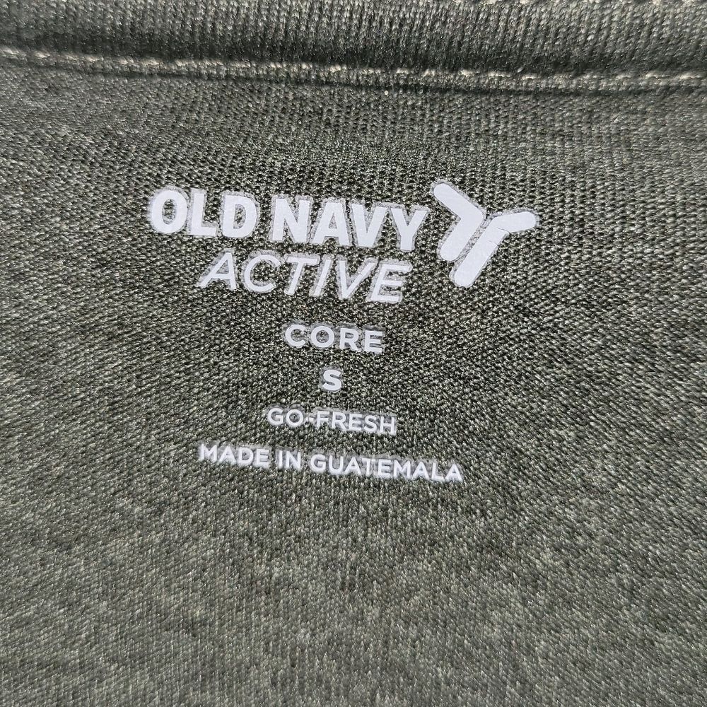 Old Navy Active Olive Green T-shirt Size Small - Picture 3 of 4